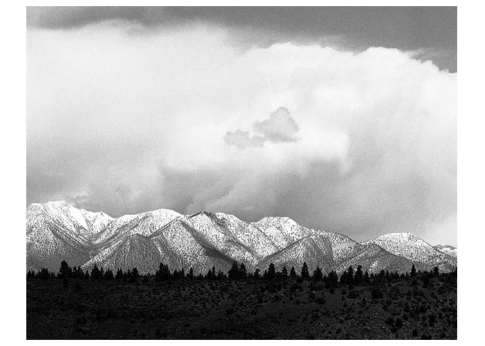 Snow Capped Sherwin Mountains